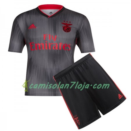 Camisola Benfica Lisabon Criança 2º Equipamento 2019-2020 Manga Curta